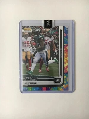 2023 PANINI NFL INSTANT #220 MILES SANDERS EAGLES NFC CHAMPIONS VERSICOLOR #5/5 - Image 1 of 2
