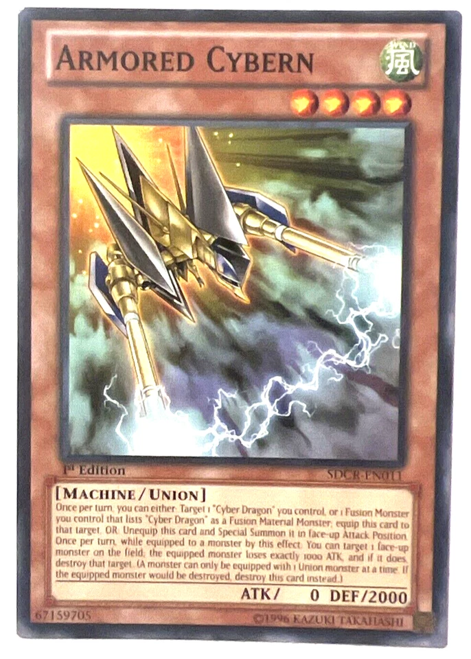 YuGiOh! - Armored Cybern - SDCR-EN011 - 1st Edition - Common - Image 1 of 1
