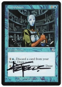 Compulsion ARTIST SIGNED Christopher Moeller 2002 Torment Enchantment MTG NM AZ2 - Picture 1 of 1