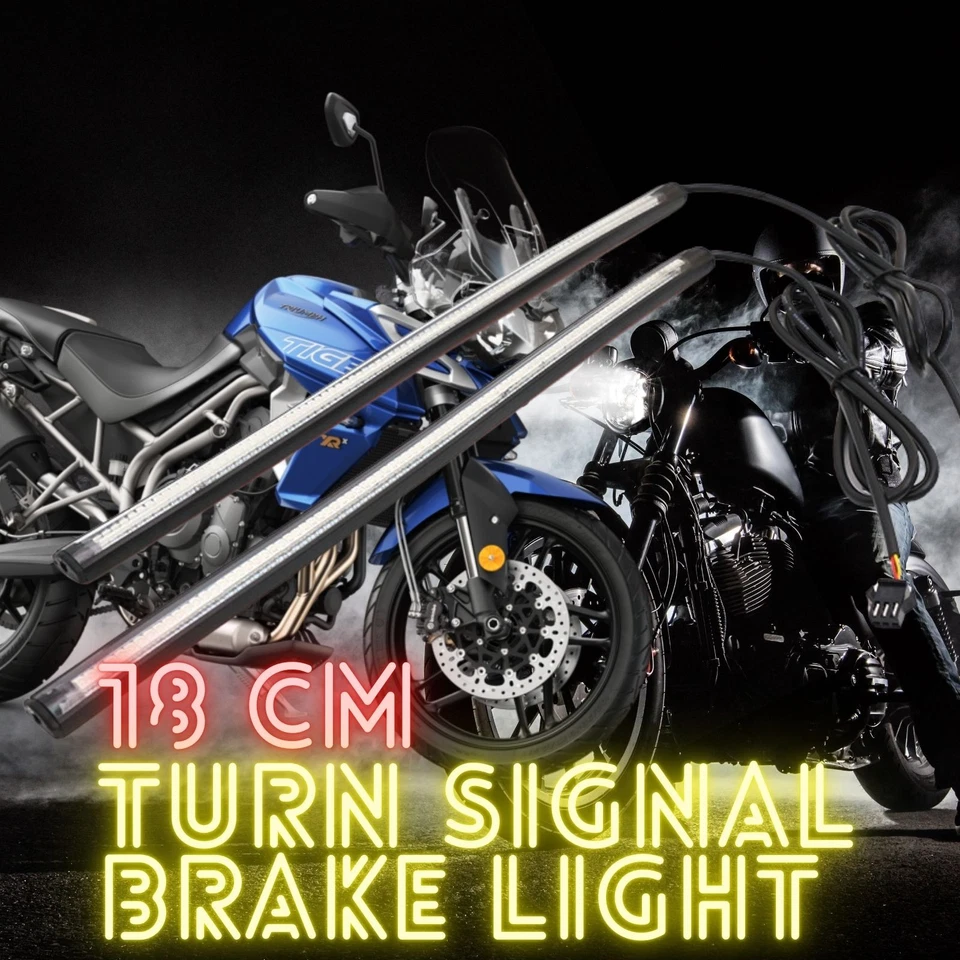 30cm LED Turn Signal & Brake Light Strips Fits Triumph Bonneville, Tiger, Speed - Image 1 of 4