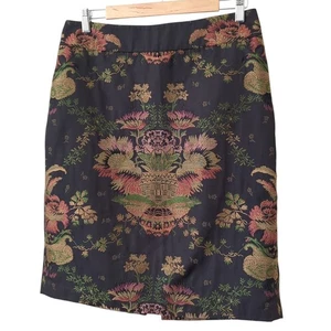 Cabi Chinoiserie Jacquard Tapiz Falda Lápiz Mujer 12 Oriental Asiático Dorado - Imagen 1 de 4