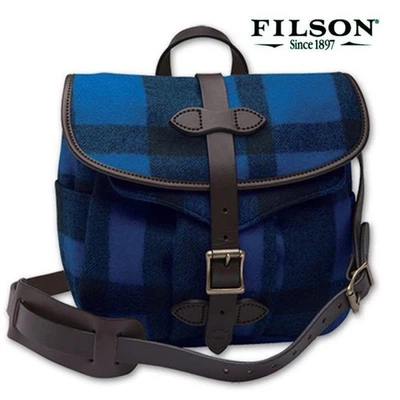 Bolso de campo pequeño Filson Mackinaw, azul/negro, usado, EE. UU. Foto 1 de 4