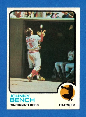 Johnny Bench 1973 Topps #380 casi nuevo patio Cincinnati Reds Foto 1 de 2
