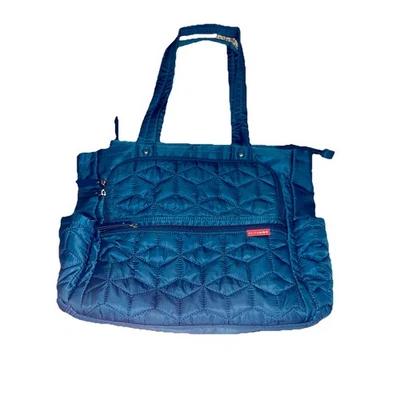 Bolsa de pañales SkipHop Forma Pack & Go verde pavo real azul acolchado Skip Hop Foto 1 de 4