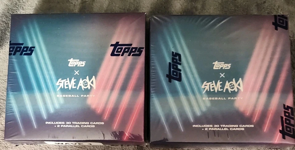 2022 Topps X Steve Aoki Wave 1 & 2 Sealed Boxes.  30 cards + 2 Parallels per box - Image 1 of 3