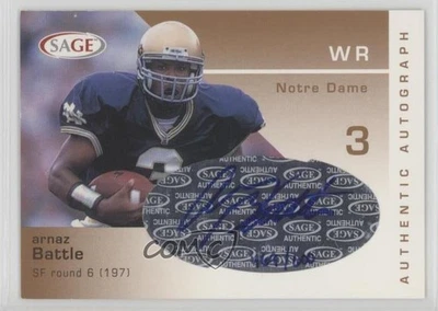 2003 SAGE Auto Bronze /600 Arnaz Battle #A5 Rookie Auto RC - Image 1 of 2