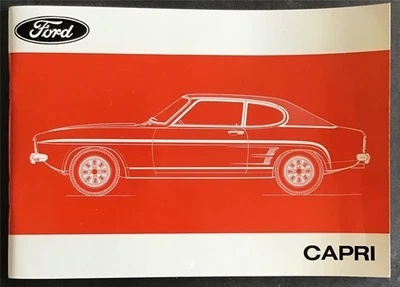 FORD CAPRI  Car Owner's Handbook AUG 1972 #CG166/563153 Capri CAPRI GT - Image 1 of 4