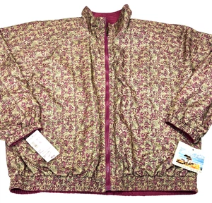 NWT Vintage Pebble Beach Reversible Windbreaker Jacket Size L Zip-Up Retro Golf - Picture 1 of 13