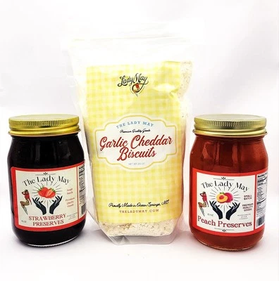 The Lady May's Southern Biscuit & Preserves Gift Set Fluffy + Sweet Spread