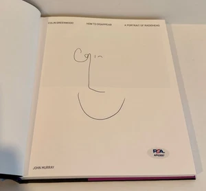 Colin Greenwood How to Disappear A Portrait of Radiohead Signed Book PSA DNA - Picture 1 of 3