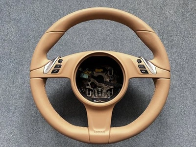 Volante Porsche 911 Boxster Cayenne Panamera PDK térmico Luxor beige OEM Foto 1 de 4