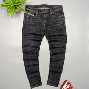 DIESEL D-Strukt Slim Stretch VTG Men`s Distressed Black Jeans/Pants Size W34 L32 - Picture 1 of 18