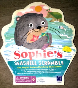 SOPHIE'S SEASHELL SCRAMBLE GAME PATTERN MATCHING SHELLS AGES 3 UP 2-4 PLAYERS - Bild 1 von 1