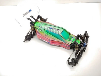 Yokomo YZ-2 1/10 2wd Buggy Roller Slider Chassis w/ Body Used - Image 1 of 4