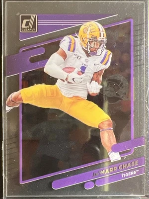 2023 Panini Chronicles Draft Picks #7 Ja'Marr Chase Clearly Donruss - Image 1 of 2