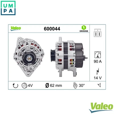 ALTERNATOR 600044 FOR HYUNDAI MATRIX EXCEL/II LANTRA/Mk/Break/LAVITA TUSCANI - Image 1 of 4