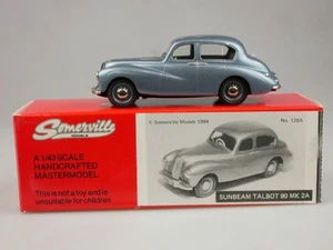 Somerville 120A 1/43 Sunbeam Talbot 90 MK 2A Blue England Box 131101 - Foto 1 di 10