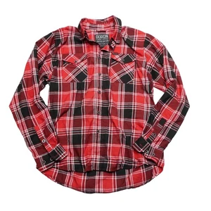Dixxon Flannel Company Shirt Mens Large Red Black Plaid Limited Edition Snap-on - Picture 1 of 9
