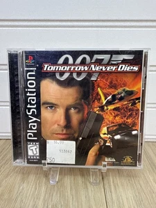 007 Tomorrow Never Dies Playstation 1 PS1 NEGRO Etiqueta Completo Probado en Caja Original - Imagen 1 de 4