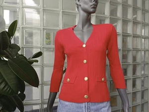 ZARA Strickjäckchen Rot Gr. S (M) - NEU - Bild 1 von 9