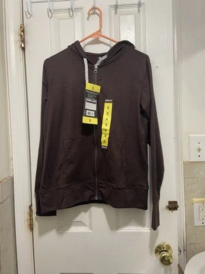 Женская легкая красная KIRKLAND подпись полный молнии эластичной куртка с капюшоном Sz:S - Изображение 1 из 4