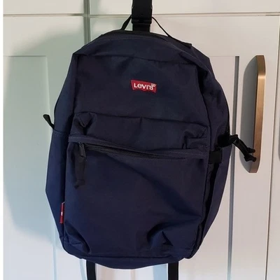 Mochila Levis L Pack Edición Estándar Unisex Azul Marino Acolchada Correas para el Hombro Retro Foto 1 de 4