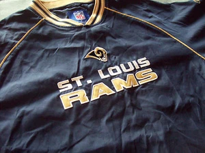 ST LOUIS RAMS NFL PULLOVER SHIRT OBERTEIL ERWACHSENE LARGE  - Bild 1 von 3