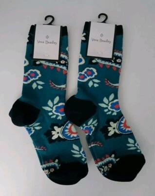 NUEVOS x2 Calcetines Vera Bradley Haymarket Paisley Jewel Se Adapta a Mujeres Talla 5-10  Foto 1 de 4