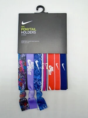 Nike Estampado Mixto Cola de Caballo Soportes 9 Juveniles Paquete Azul Vacío/Rosa Mirada/Habanero Foto 1 de 3