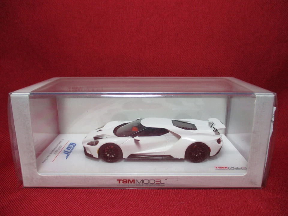 1/43 Scale Ford GT 2016 White Race Mode N American International Auto Show TSM - Image 1 of 3