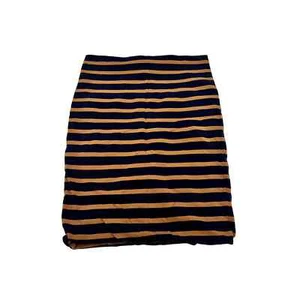 H and M Basic Navy and Yellow Skirt - Picture 1 of 6