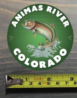 Animas River Sticker Colorado Fly Fishing Decal Trout Abel Ross Reels TFO