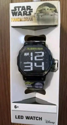 Star Wars Mandalorian Children's Watch NEW Ages 6+ LED Watch - Image 1 of 4