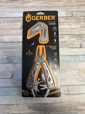 Gerber Multifunktionswerkzeug Supsension E.A.B. Lite mit Tasche u. Taschenmesser - Bild 1 von 3