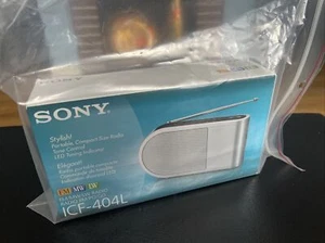 Sony ICF-404L FM/MW/LW Analog Portable Radio - BRAND NEW - Picture 1 of 12