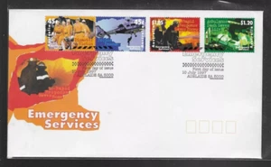 AUSTRALIA EMERGENCY SERVICES POLICE FIRE AMBULANCE SET 1997 OFFICIAL CACHET FDC - Picture 1 of 1