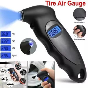 Digital Tire Pressure Guage Car Bike Truck Auto LCD Meter Tester Gauge US - Picture 1 of 13