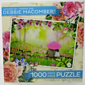 Puzzle Sotto l'Ombrello 1000 pz Amore Tulipani Viola Nebbioso Mattina Rosa Nuovo - Foto 1 di 9