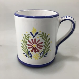 Sigma the Tastesetter Handpainted Floral Stoneware Pottery Mug Cup 12 oz Italy - Picture 1 of 7