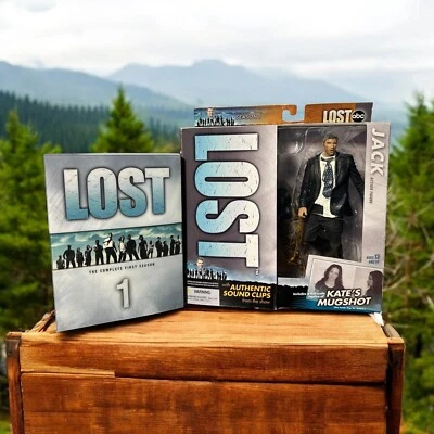 Figura de acción McFarlane Lost temporada 1 Jack y conjunto completo de DVD de primera temporada Foto 1 de 4