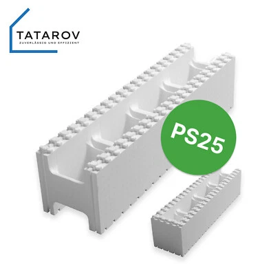 Styroporsteine 100 x 25 x 25 Schalungsstein, Poolsteine - Bild 1 von 4
