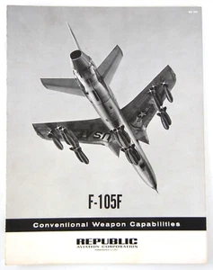 DE COLECCIÓN REPÚBLICA Aviación F-105F Dos Plazas THUNDERCHIEF Capacidades de Armas FOLLETO - Imagen 1 de 3