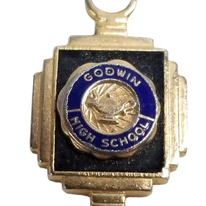 Vintage High School Charm Godwin Education Alumni Student Graduation Gift Memory - Picture 1 of 6