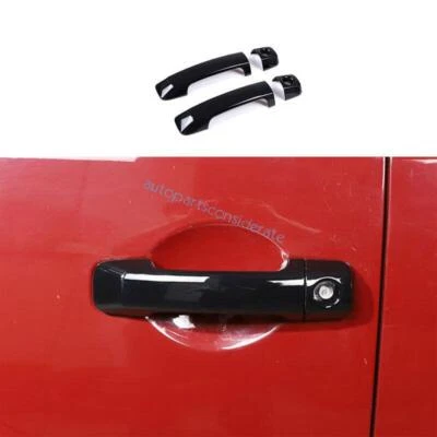 Cubierta de manija de puerta lateral exterior negra brillante para Toyota FJ Cruiser 2007-2013 2014 Foto 1 de 4