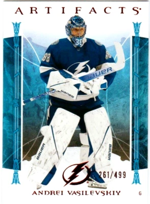 ANDREI VASILEVSKIY 22-23 UD ARTIFACTS RUBY RED /499 SP CARD # 151 STARS 2022-23 - Image 1 of 2