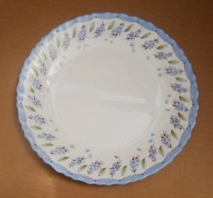 V364) Luminarc blue flowers ceramics serving plate Microwavable plate - Picture 1 of 3