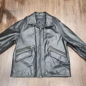 KEI-NEW Chaqueta de Motocicleta de Cuero XXL Resistente para Hombre Hecha en Italia Vera Pelle - Imagen 1 de 17