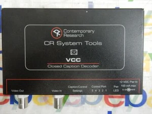 Contemporary Research CR System Tools Closed Caption Decoder VCC TESTED - Picture 1 of 3