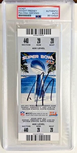 Autógrafo Firmado Dwight Freeney 2007 Colts Super Bowl XLI Talón de Boleto PSA - Imagen 1 de 3