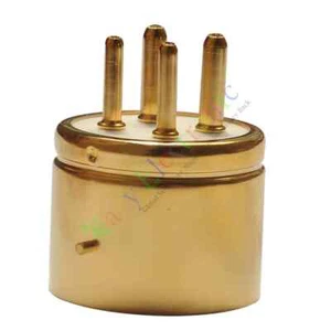 4pc 4pin Gold Ceramic vacuum tube sockets valve base For U4A 300B 811 audio amp - Picture 1 of 4